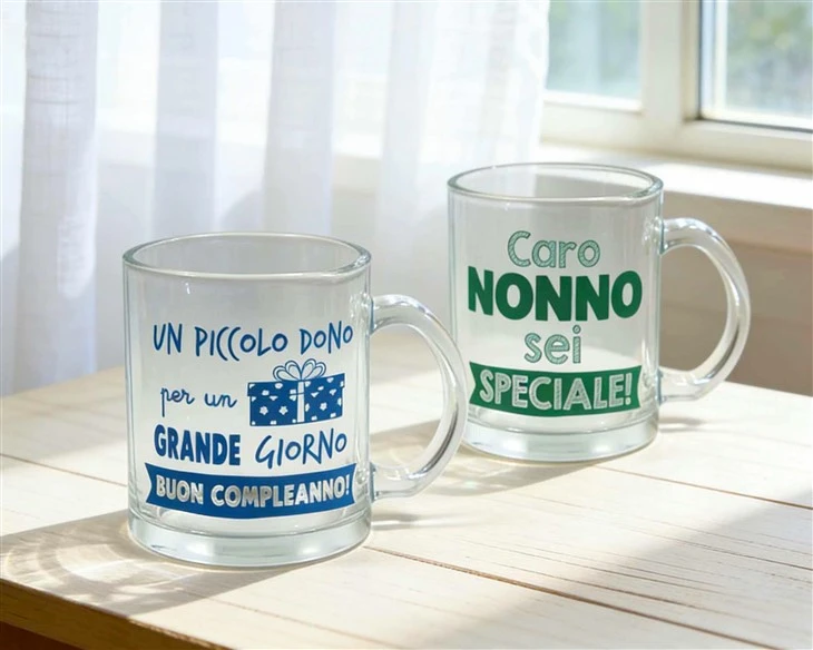 11oz Printed Glass Mug factory