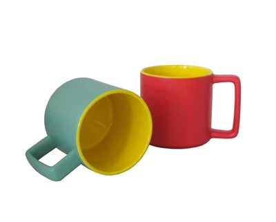 Square Handle Ceramic Mug