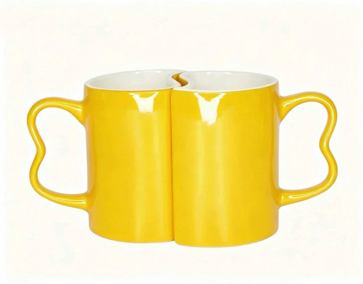 Unique Handle Ceramic Mug high quality